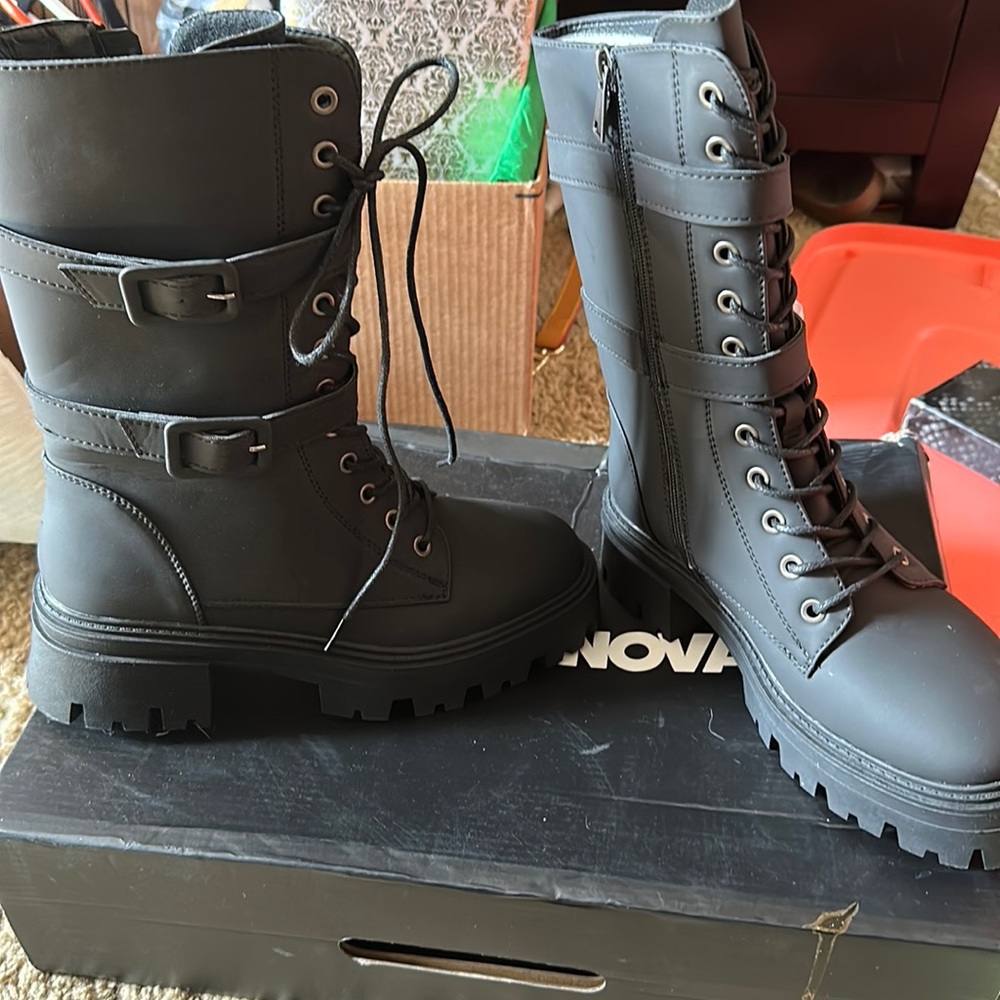 Black Combat Boots